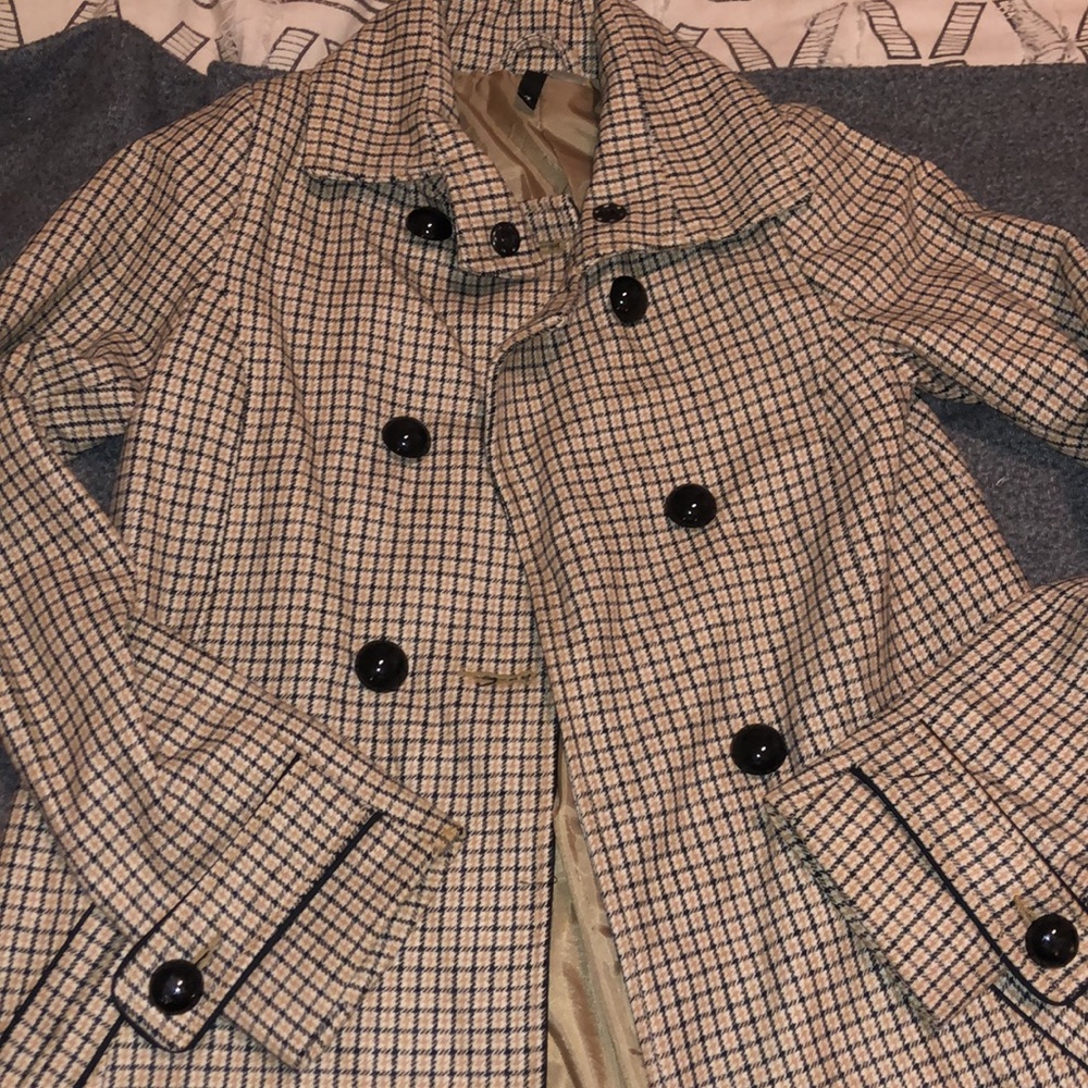 H&M Plaid Coat